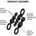 Satisfyer Booty Call Set Of 3 Black Anal Plugs - Image 4