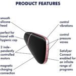 Satisfyer App Enabled Love Triangle Clit Massager - Black Pleasure Device for Ultimate Stimulation - Image 4