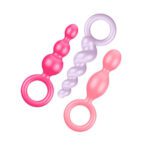 Explore Pleasure: Satisfyer Booty Call Set of 3 Multicolour Anal Plugs