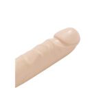 Jr Veined Double Header 12 Inch Bender Dong - Flesh Pink Realistic Dual-Ended Pleasure - Image 2