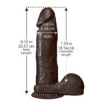 Realistic 8 Inch Black Dildo - The Ultimate Pleasure Toy for Intense Satisfaction - Image 3