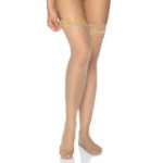 Leg Avenue Stay Up Sheer Thigh Hold Ups in Nude - UK Sizes 6 to 12 - Image 3