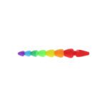 ToyJoy Rainbow Heart Anal Beads - Colorful Pleasure for Adventurous Play - Image 3