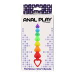 ToyJoy Rainbow Heart Anal Beads - Colorful Pleasure for Adventurous Play - Image 4