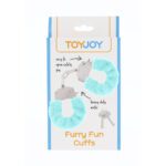 ToyJoy Furry Fun Aqua Wrist Cuffs - Soft, Colorful Playful Accessories - Image 2
