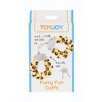 ToyJoy Furry Fun Leopard Wrist Cuffs - Stylish & Playful Accessory - Image 2