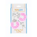 ToyJoy Furry Fun Pink Wrist Cuffs - Soft, Playful Accessory for Fun Adventures - Image 2