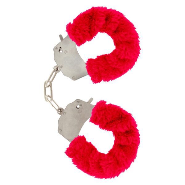 ToyJoy Furry Fun Red Wrist Cuffs - Soft, Playful Accessory for Fun Adventures