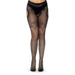 Leg Avenue Duchess Lace Suspender Tights UK 6-12 - Elegant & Stylish Hosiery - Image 2