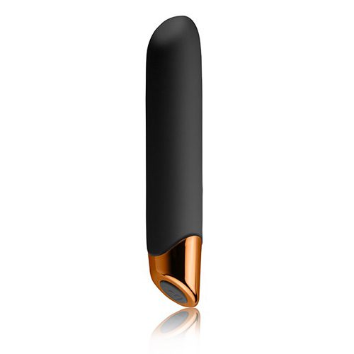 10CHAIBLKx Rocks Off Chaiamo Black Rechargeable Vibrator - Ultimate Pleasure & Discreet Design - Image 1
