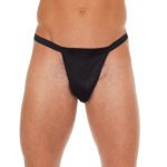 Men's Black Straight G-String with Pouch - Stylish & Comfortable Underwear - Image 2