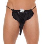 Men's Black G-String with Unique Elephant Pouch - Stylish & Comfortable Underwear - Image 2