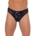 Men's Black G-String with PVC Pouch - Stylish & Comfortable Underwear - Image 2