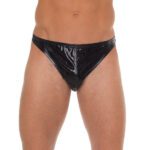 Men's Black Shiny G-String - Sleek & Stylish Underwear for Ultimate Comfort - Image 2