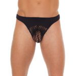 Men's Black G-String with Net Pouch - Stylish & Comfortable Underwear - Image 2