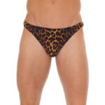 Stylish Men's Leopard Print G-String - Bold & Comfortable Underwear
