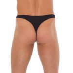 Men's Black G-String with Metal Hoop Connectors - Stylish & Comfortable Underwear - Image 3