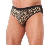 Stylish Men's Animal Print Briefs with Zipper - Comfort Meets Wild Fashion - Image 2