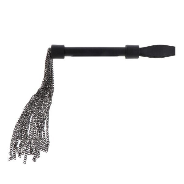Hidden Desire Masters Real Leather Chain Whip - Premium BDSM Accessory for Ultimate Pleasure
