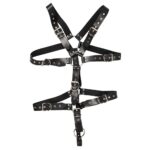 Zado Men's Leather Adjustable Harness with Cock Ring - Ultimate Comfort & Style - Image 3
