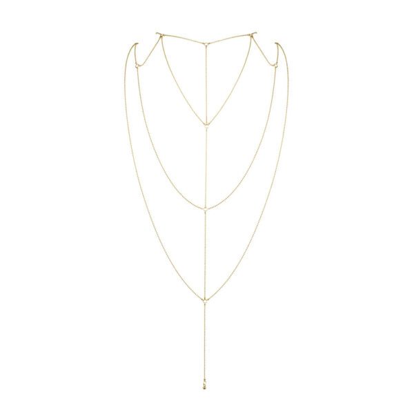 Bijoux Indiscrets Magnifique Back and Cleavage Chain - Elegant Body Jewelry for Stunning Looks