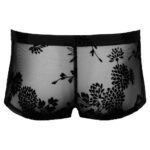 Elegant Noir Sheer Floral Lace Pants for Chic Style - Image 4