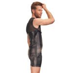 NEK Black Matte Look Shirt with Chest Harness - Stylish & Edgy Fashion Statement - Image 3