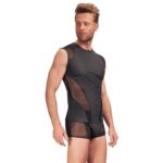 NEK Matte Look Sleeveless Black Shirt - Stylish & Versatile Fashion Essential - Image 2