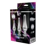 Premium Silver Gleaming Butt Plug Set for Ultimate Pleasure - Image 4