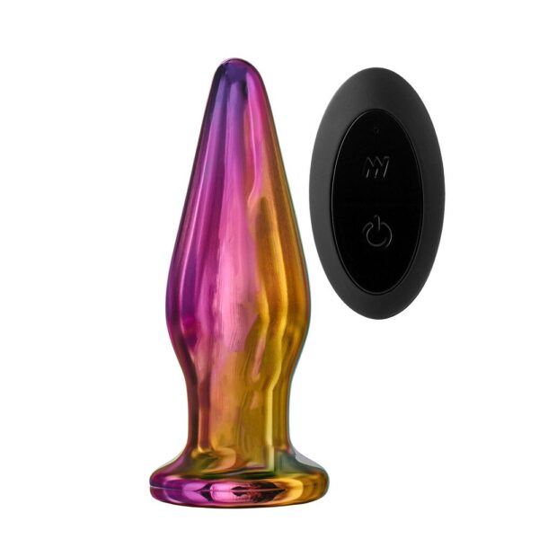 Discover the Glamour Glass Remote Control Tapered Butt Plug for Ultimate Pleasure