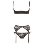 Seductive Cottelli Collection Black Half Bra Set for Alluring Lingerie Looks - Image 4