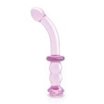 Glaze Glass Rosebud G-Spot Dildo - Elegant Pleasure for Ultimate Satisfaction