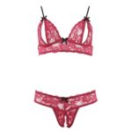 Seductive Cottelli Open Cup Bra Set with Crotchless Design for Ultimate Allure - Image 4