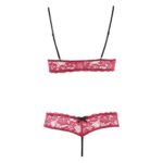Seductive Cottelli Open Cup Bra Set with Crotchless Design for Ultimate Allure - Image 5