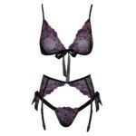 Kissable Embroidered Floral Bra Set - Elegant Lingerie for Alluring Comfort - Image 3