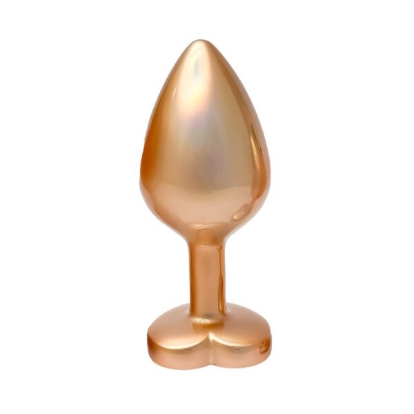 Gleaming Love Pearl Gold Butt Plug – Medium-Sized Luxury Anal Toy