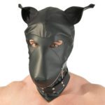 Stylish Imitation Leather Dog Mask for Fun Pet Costumes and Playtime