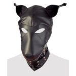 Stylish Imitation Leather Dog Mask for Fun Pet Costumes and Playtime - Image 2