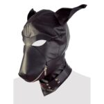 Stylish Imitation Leather Dog Mask for Fun Pet Costumes and Playtime - Image 3