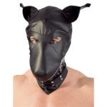 Stylish Imitation Leather Dog Mask for Fun Pet Costumes and Playtime - Image 4