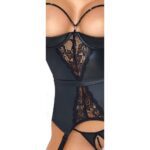 Abierta Fina Open Cup Suspender Basque Set – Seductive Lingerie for a Daring Look - Image 3