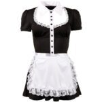 Elegant Cottelli Collection Black Maid Dress - Perfect Costume for Parties and Roleplay - Image 4