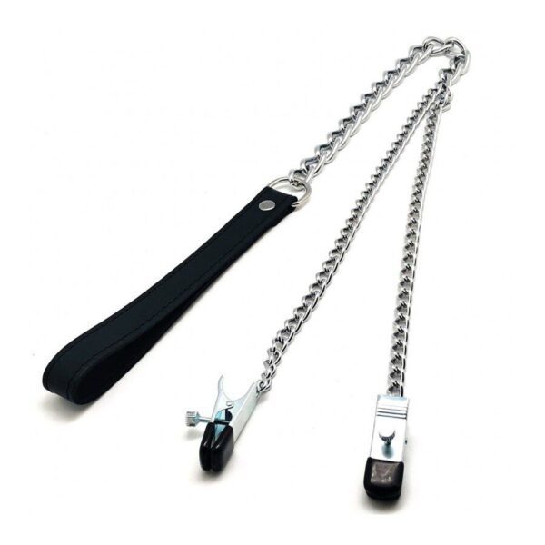 Adjustable Nipple Clamps with 40cm Lead - Perfect for Sensual Play