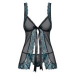 Obsessive Open Front Black Babydoll & String Set - Seductive Lingerie for Allure - Image 3