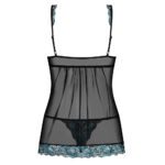 Obsessive Open Front Black Babydoll & String Set - Seductive Lingerie for Allure - Image 4