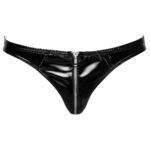 Stylish Black Level Vinyl Briefs with Zip - Ultimate Comfort & Fashion - Image 3