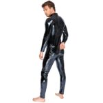 Stylish Black Level Vinyl Jumpsuit with Zip - Perfect for Night Out - Image 4