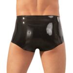 Premium Black LateX Boxers with Penis Sleeve for Ultimate Comfort and Style - Image 2