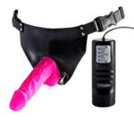 ToyJoy Pink Powergirl Strap-On Vibrating Dong - Ultimate Pleasure for Couples