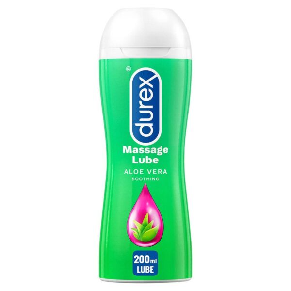 Durex Aloe Vera Massage Lube 200ml - Soothing & Hydrating Personal Lubricant